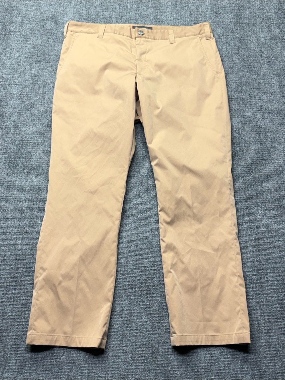 BLUFFWORKS Pants Chino 38X30 Khaki Tailored Fit Performance Made in USA
